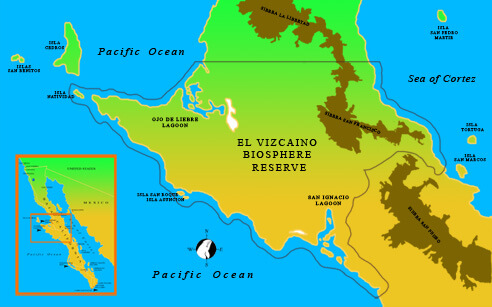 Map of the Vizcaino Biosphere