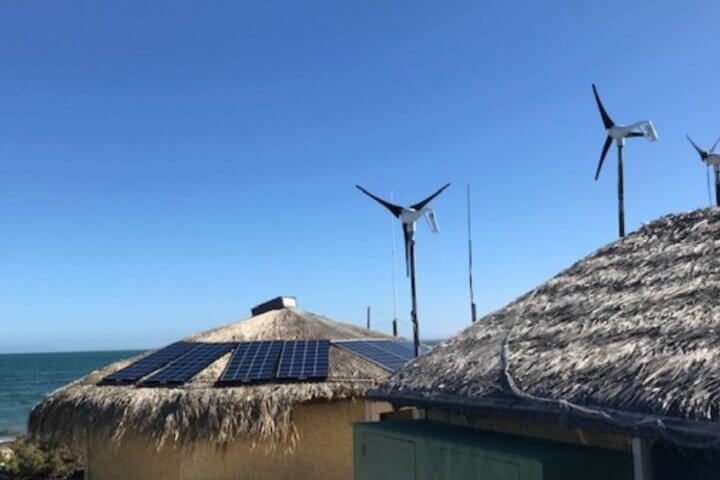 Solar powered cabins